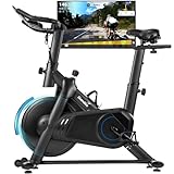 Skandika Spinning Bike Falk P8-HM | Heimtrainer Fahrrad, stufenlose Magnetbremse, Stahlrahmen, LCD-Display, Bluetooth Kinomap App kompatibel, bis 125 kg | Speedbike, Ergometer Fahrrad für zuhause