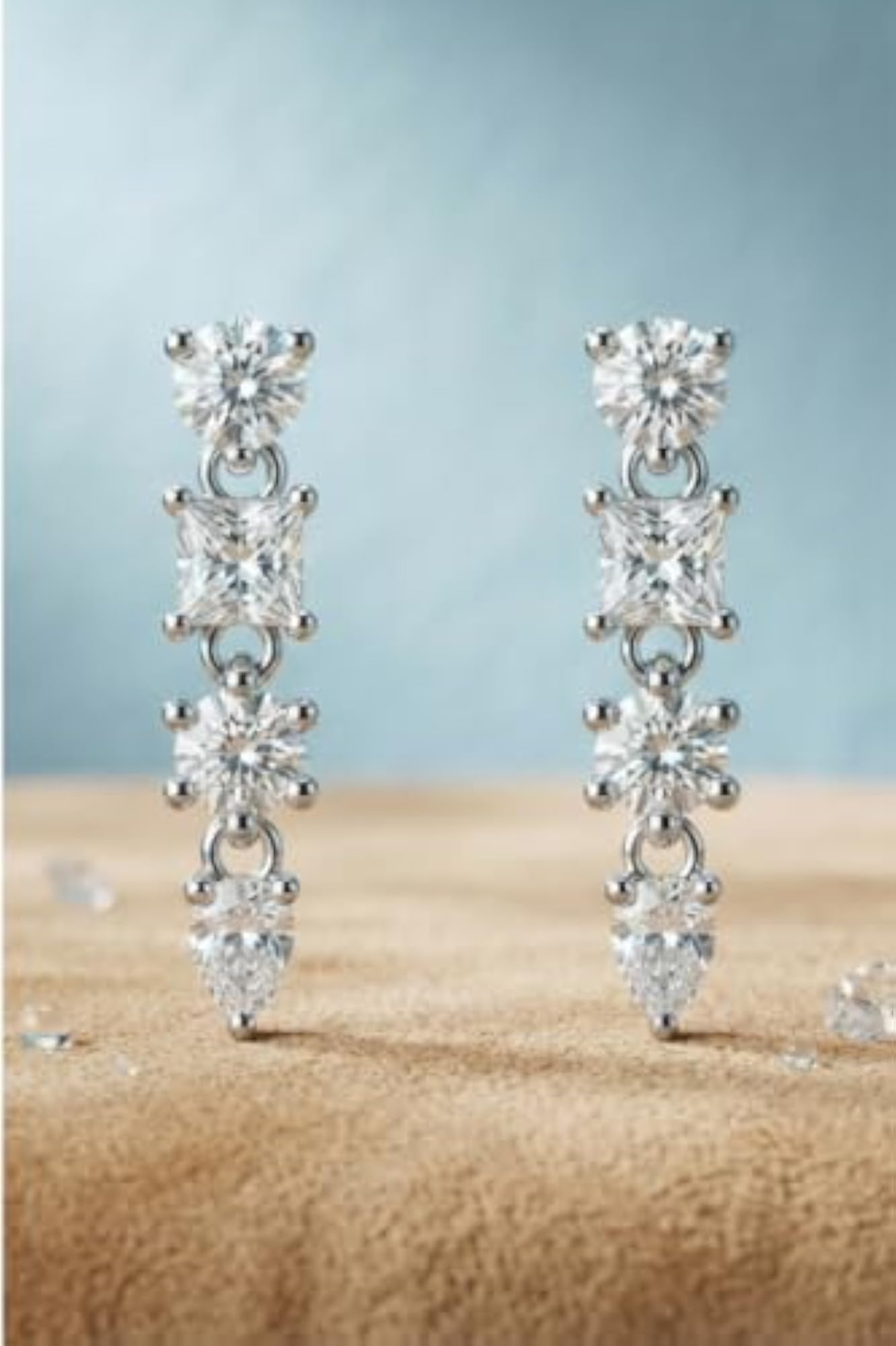 Women's Aurora Cascade Sterling Earrings for Daily Wear
