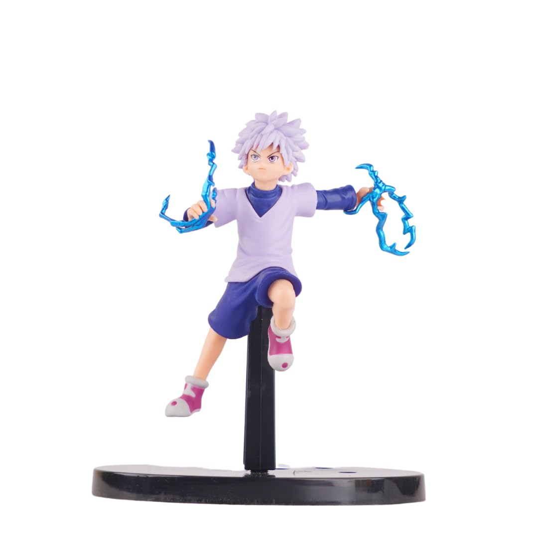 Offo | Hunter X Hunter Killua Zoldyck Anime Action Figure | Limited Edition PVC Collectible for Home Decor, Office Desk, Car Dashboard & Cake Topper | Ideal Gift for Fans & Collectors