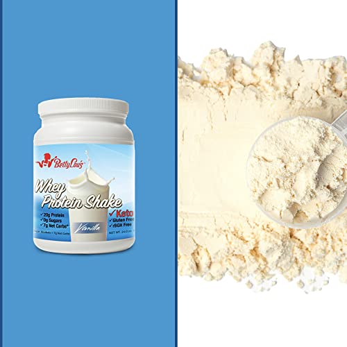 Betty Lou's Whey Protein Shake - Vanilla| Delicious Low Carb Protein Powder | Gluten Free, Sugar Free, Keto | 20G Protein Per Serving | Healthy Meal Replacement For Kids And Adults #TOP1