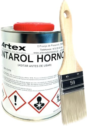 Cola de contacto para Tapizar TECHO y Puertas de Coche con Brocha Incluida – 1 Litro + Brocha