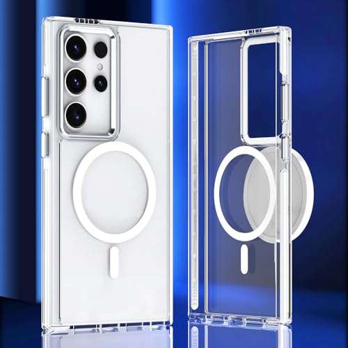 Étui silicone Samsung S24 Ultra transparent pour charger au bureau sans fil