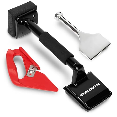 BLOSTM Kit de civière de tapis – Zéro plis pour tapis et genoux, outil de traversin de tapis et tondeuse à moquette pour tous les types de moquette, coup de tapis de qualité professionnelle avec