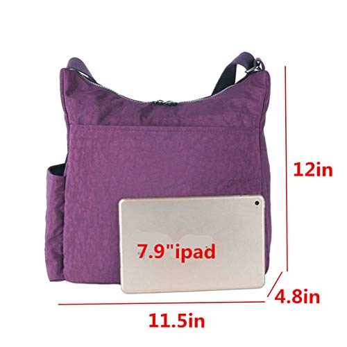 Crossbody Bag With Anti Theft Rfid Pocket - Women Lightweight Water-Resistant Purse (Purple) #TOP3