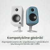 Kanto SU2 Rear-Mounted Desktop Stands for Uki and Ora | Elevated and Angled to Improve Sound | ¼-20 Thread | Holds 1.4 kg | Pair | White