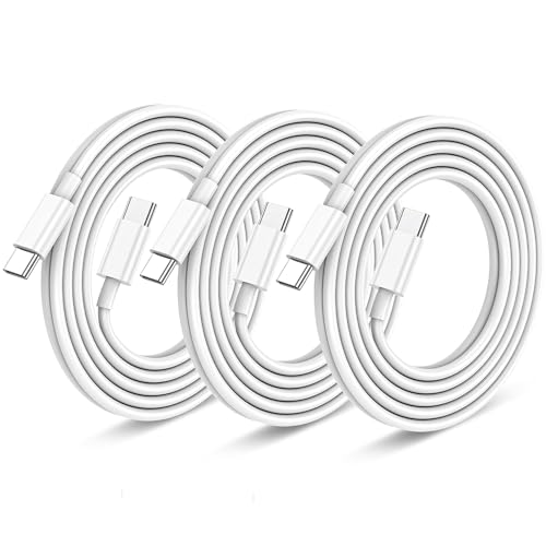 3Pack Long Apple USB C to USB C Charger Cable 3M 60W, Fast Charging Type C to C Cable Lead for iPhone 15/15 Plus/15 Pro/15 Pro Max, for MacBook Pro/Air, for iPad Pro12.9/11/Air/Mini,for Galaxy S24 S23