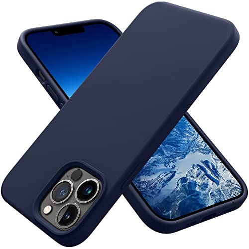 OTOFLY Designed for iPhone 13 Pro Max Case Silicone Shockproof Slim Thin Phone Case for iPhone 13 Pro Max 6.7 inch (Midnight Blue)