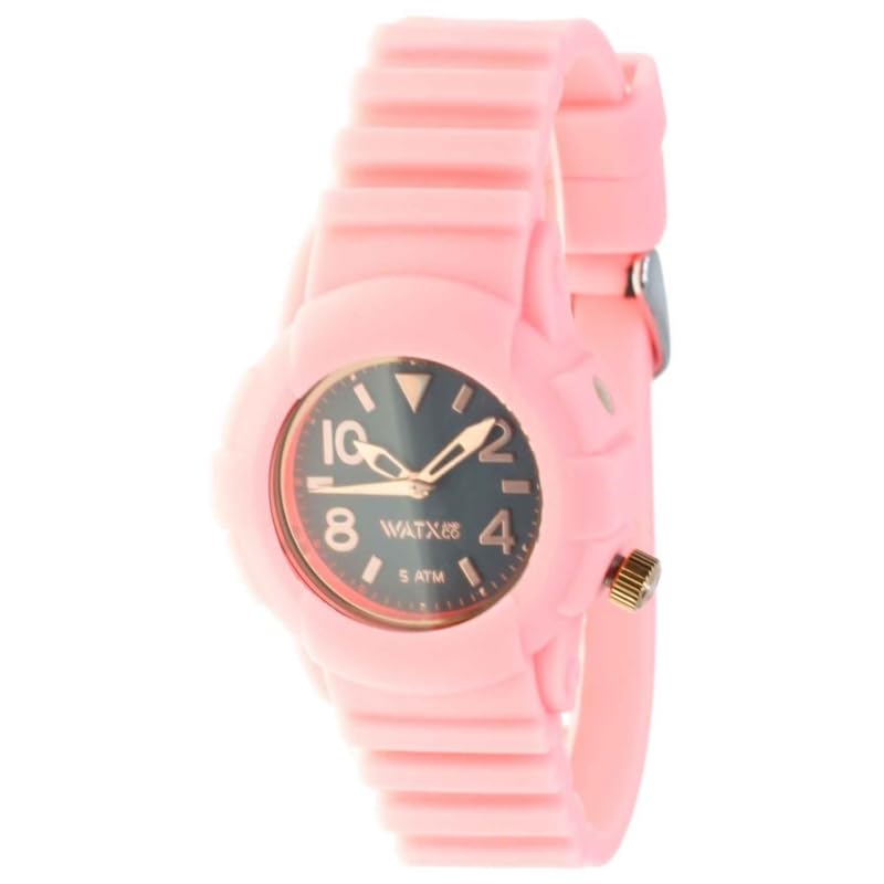 SMIORAS Watx and Co Rwa3010+cowa1118 Reloj Analógico para Mujer Colección Watx and Colors Caja De Resina Esfera Color Negro