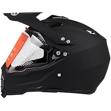 Dual Sport Off Road Motorcycle Helmet Dirt Bike ATV D.O.T Certified Matt Black