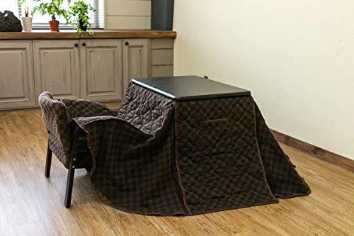 冬物先取りSALEパーソナルコタツ掛け布団イス3点セットブラウン