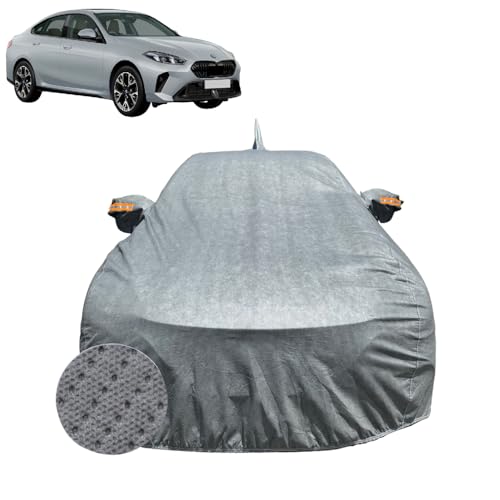 Image of Car Cover for BMW 2 Series (2020-2026) | 100% Waterproof Cover with Reflective Mirror Pockets | Dustproof, Scratchproof, Heatproof BMW 2 Series Car Cover |Soft Cotton Lining| Grey