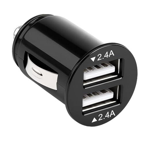 12W/2.4A Double Chargeur Allume Cigare USB, Voiture 2 Ports Chargeur USB en Charge Rapide Chargeur pour Voitures et Les Camions Phone 15/14/13/12 Plus Pro Max Galaxy...
