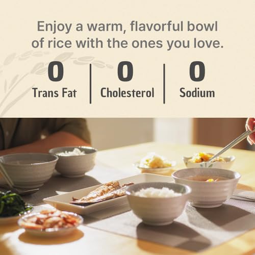 Image of Premium Instant Rice | Sticky Sushi Rice | 0 Trans Fat / 0 Cholesterol / 0 Sodium | Ready in 90 Secs | Gluten-Free | Healthy Sticky White Rice Bowls (Bap) - [WHITE Rice |12 Pack] | Long Shelf Life - O'Food