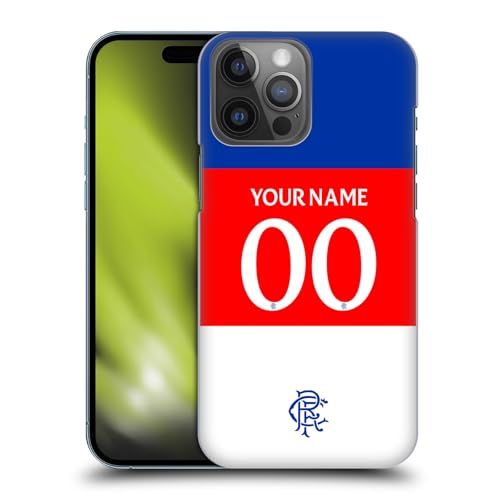 Licenza Ufficiale Personalizzata Personale Rangers FC Away Kit Custodia Cover Dura per Parte Posteriore Compatibile con Apple iPhone 14 PRO Max