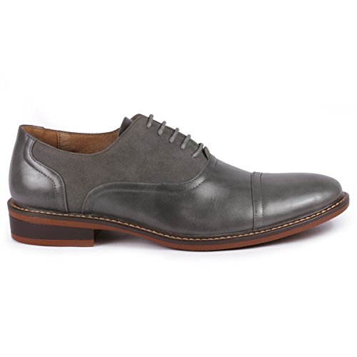 Metrocharm MC603 Men's Lace Up Cap Toe Classic Oxford Dress Shoe2