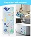 Secopad Bath Mat for Tub Non Slip, Machine Washable Anti-Slip Cartoon Baby Bathtub Shower Mat with Drain Holes and Suction Cups for Toddler & Kids, 40 Inch x 16 Inch, Blue Sea Animals