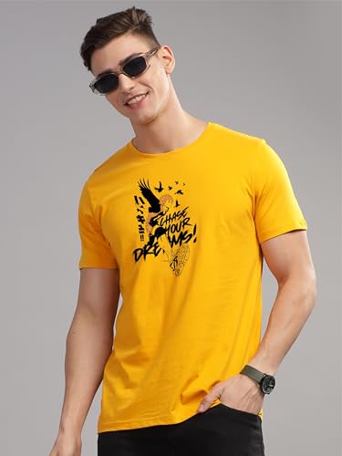 Image of ADRO Men's Cotton Comfort Fit Anime T Shirt - Premium Printed Haikyuu Tshirt - Perfect for Haikyuu Fans Print and Comfortable Fit T-Shirt