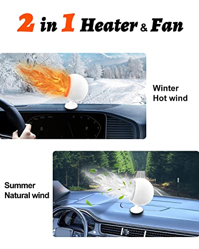 Miclsrs 150W 12V Dashboard Heater For Car, 150W Portable Car Heater That Plugs Into Cigarette Lighter thumb #4