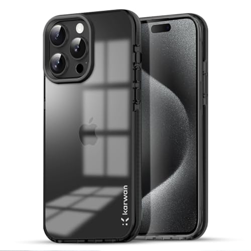 Image of KARWAN Back Cover| iPhone 14 Pro Back Cover |Polycarbonate Material| Full Camera Protection |Perfectly Fit| Case for iPhone 14 Pro - Black