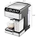 Chefman CaféMaster Pro Espresso Machine, Brew Single or Double Shots, Coffee Maker with Built-In Milk Frother for Cappuccino & Latte, XL 1.8 Liter Removable Water Reservoir - Stainless Steel