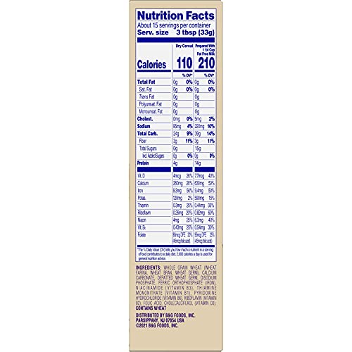 Image of Cream of Wheat Whole Grain Hot Cereal, 2 1 /2 Minute Cook Time, 18 Ounce