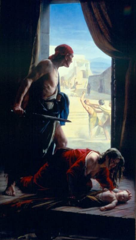 La matanza de los inocentes lienzo de Carl Bloch para vestir paredes vacías con arte