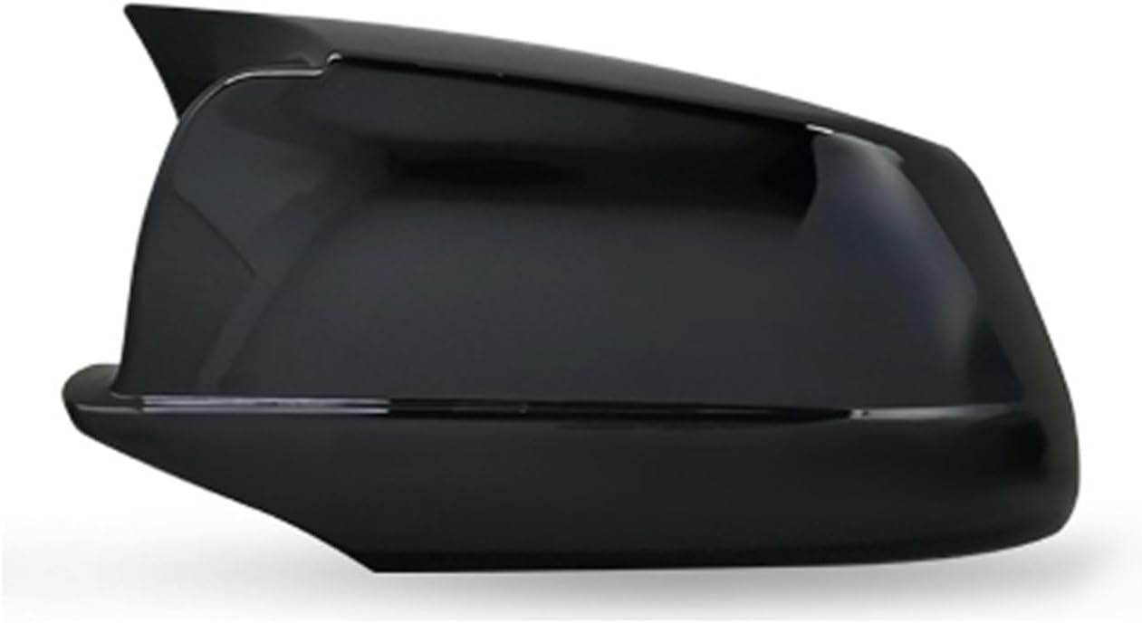 HYRAM Rearview Mirror Cap Wing Side Mirror Cover Fit for BMW 5 Series F10 F11 F18 Pre-LCI 2010-2013 Performance Car Accessories Exterior Mirrors (Color : ABS Black)