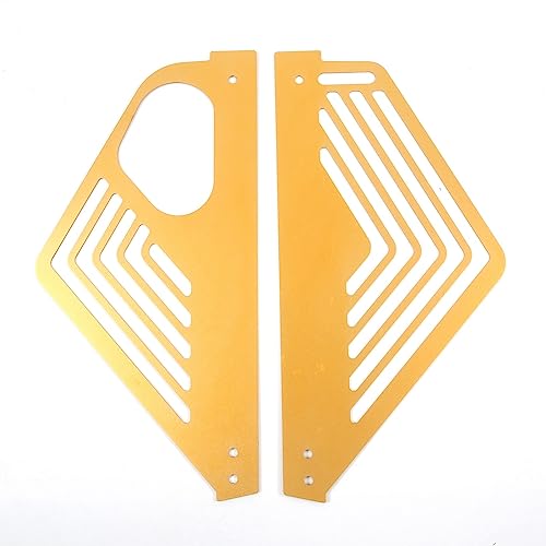 Image of TOYCIDFG Engine Bay Panel Cover, Left Right Splash Shield Oxidation Case Guard Compatible with C8 Corvette 2020-2023 Auto Aluminium Interior Body Part Accessories (Yellow)