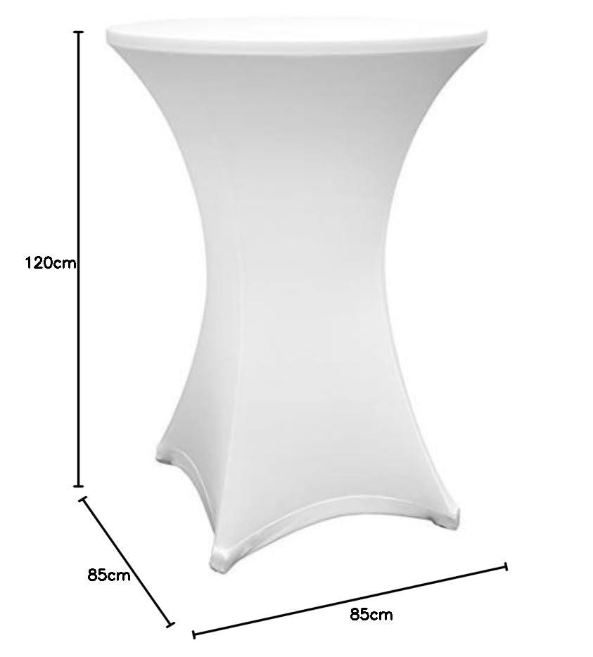 Lumaland 2 x Bar Table Covers 80-85 cm, Oeko-Tex Certified, Stretch Table Cover, Quick-Drying, Reinforced Foot Area, Washable - Image 2