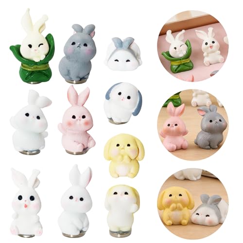 Imanes de Refrigerador Conejo de Resina Pack 10 miniatura 3