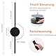 2 Stück Akku Wandleuchte Innen, Aufladbare Dimmbare LED Drahtlose Wandleuchten mit Fernbedienung und Timer, Modern Wandlampe für Wohnzimmer Schlafzimmer Esszimmer Flur Eingangsbereich, Schwarz