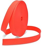 1 Inch Heavy-Duty Red Nylon Webbing - 1 Yard Strapping For DIY & Crafts