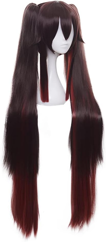 Yamia Anime Hu Tao Cosplay Wig for Game Genshin Impact Cosplay Wigs with Free Wig Cap, Free Size - Image 5