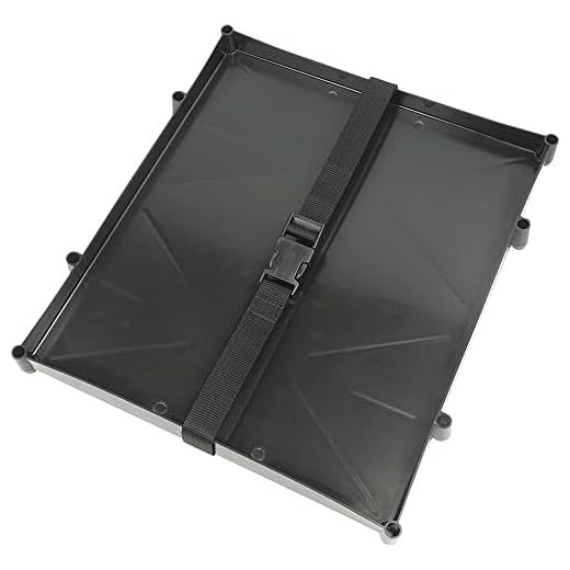 Seachoice 22046 Dual Battery Tray with Poly Strap – Holds 2 Group 27 Deep-Cycle Marine Batteries