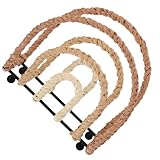 Homoyoyo Servilletero Independiente de Hierro Forjado Marrón, Soporte para Papel de Cocina y Pañuelos Estándar, Organizador Práctico para Mesa de Comedor y Restaurante, Diseño Moderno