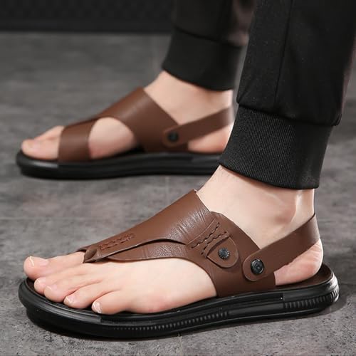 Summer Men's Sandals for Big Toes Bent Toes and Pain Relief,Travel Stylish Orthopedic Corrector Slippers,Beach Comfy Flip Flop with Arch Support2