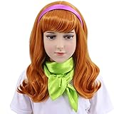 Hulaidywig Orange Costume Wig Set for Kid's (Wig + Headband + Green Scarf)