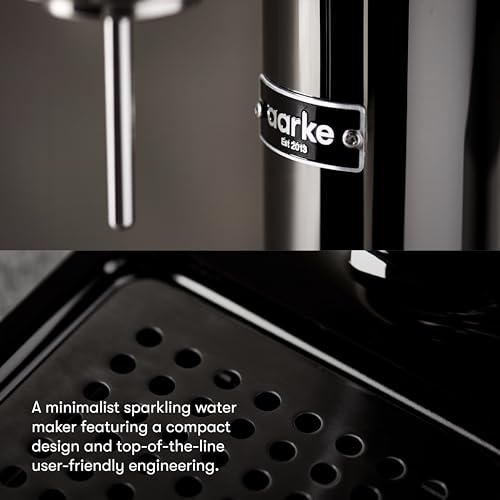 Image of Aarke Carbonator 3 - Premium Sparkling Water Maker, Black Chrome | Stainless Steel, Cordless Soda Maker for Home, Carbonated Water Machine, BPA-free PET Bottle Included