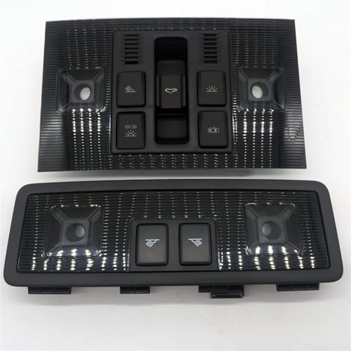 Car Reading Light Sunroof Switch for VW Golf 7 7.5 GTI,Car Interior Overhead Console Dome Light Reading Lamp Sunroof Switch Parts.,A-Black(Normal/A-Black)