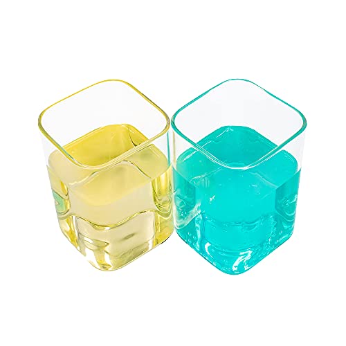 Tasse carrée en verre transparent - 300 ml