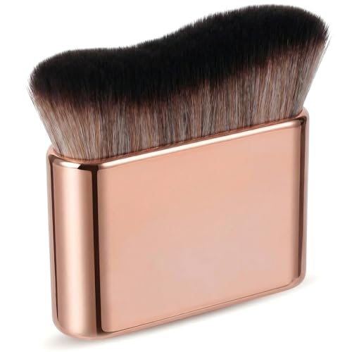 Self Tan Brush Soft Brush Portable Self Tanning Brush Self Tanner Face Brush For Body & Leg MakeupRose Gold