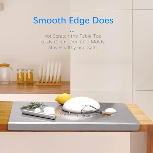 Image of Premium Stainless Steel Chopping Board | Steel Kitchen Counter top for Cutting, Vegetable Chopper, for Meat & Veggies Items, Chopping Board Steel pad (60 x 47 CM)