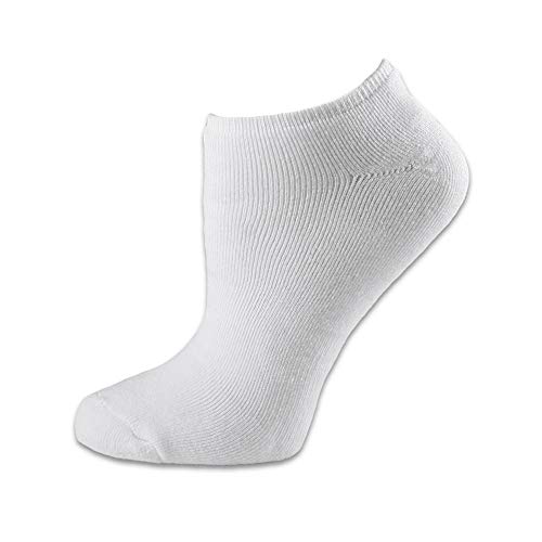 Maggie's Organics Athletic Crew Socks, White (Pack of 3) Size 9 - 11