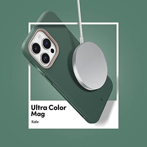 Image of Spigen Cyrill UltraColor Mag | iPhone 14 Pro Case | Green iPhone 14 Pro Back Cover | TPU+Poly Carbonate - Kale