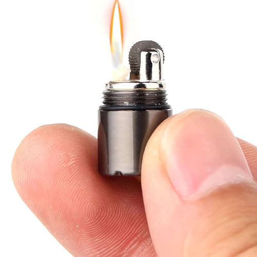Encendedor pequeño de keroseno portátil mini metálico miniatura 7