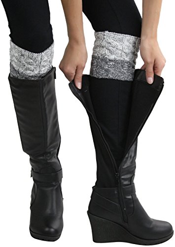 Image of ToBeInStyle Women's Sexy Soft Knit Thick Knee High long Leg Warmers