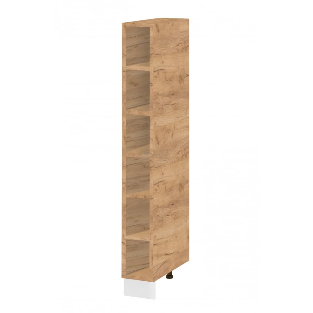 Cuisineandcie - Colonne de cuisine étagère ouverte Bellissi Chene L 20 cm