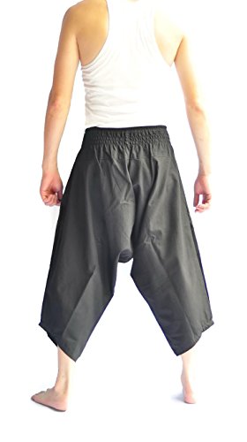 Siam Trendy Men's Japanese Style Pants One Size All White4