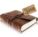 LEATHER JOURNAL Writing Notebook - Antique Handmade Leather Bound Daily Notepad For Men & Women Unlined Paper 7 x 5 Inches, Best Present for Art Sketchbook, Travel Diary & Notebooks to Write in