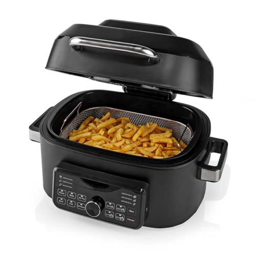 TronicXL Premium Heißluft-Fritteusen-Grill I Heißluftfritteuse Heißluft Friteuse I 6 Liter I 7 Programme I Temperatur einstellbar I Elektro Grill Indoor - PFAS FREI – Bild 6